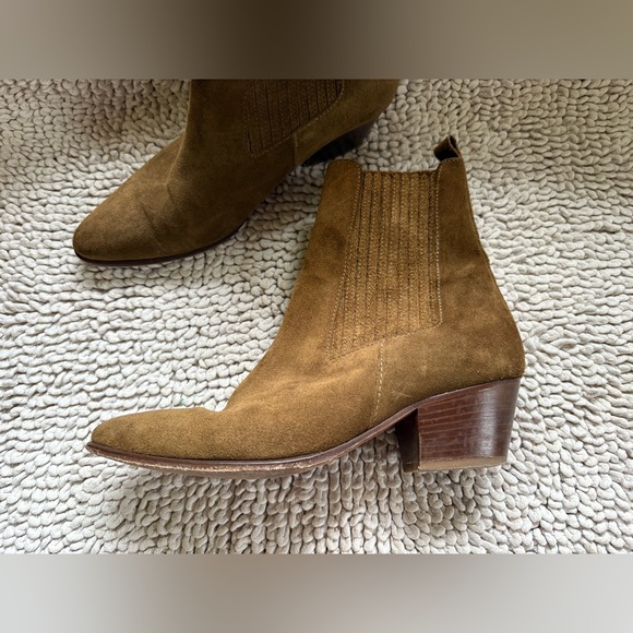 Sandro brown/tan suede boots - Picture 4 of 11